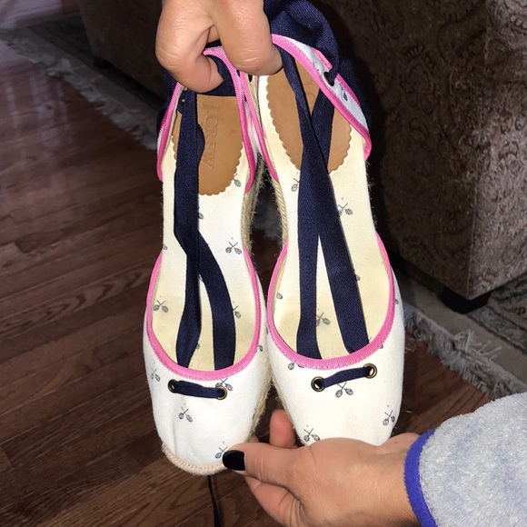 J. Crew lace up tennis racquet espadrilles - Picture 6 of 7
